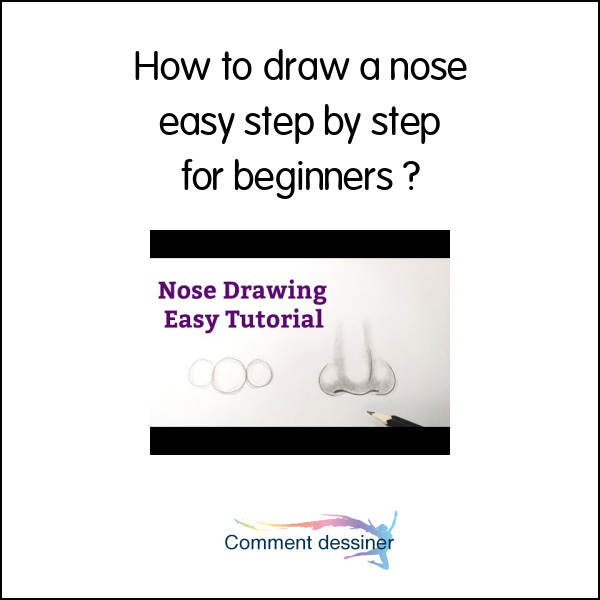 How to draw a nose easy step by step for beginners